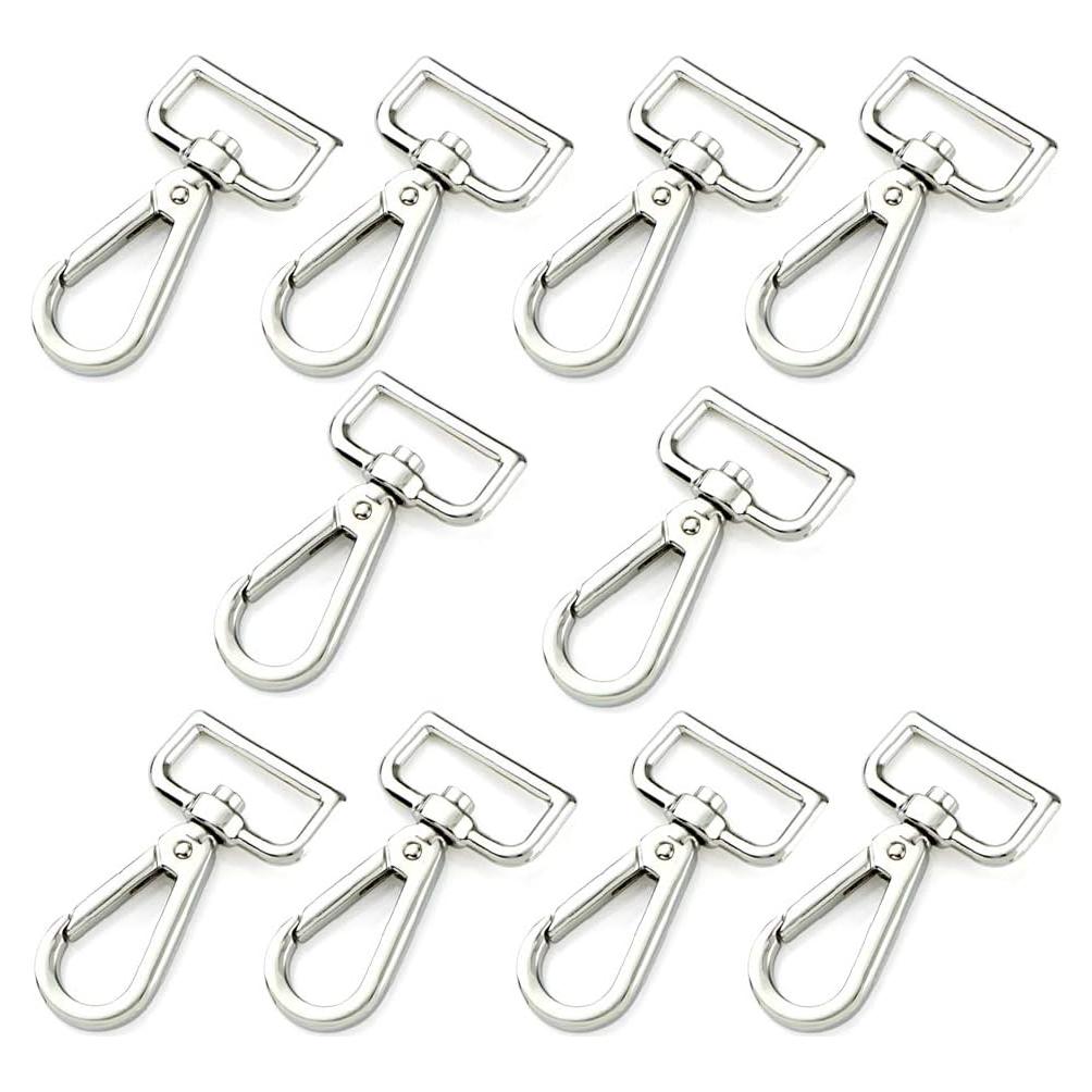 Ganchos de Cierre Giratorio SBest 10 Pcs 25 mm Plata