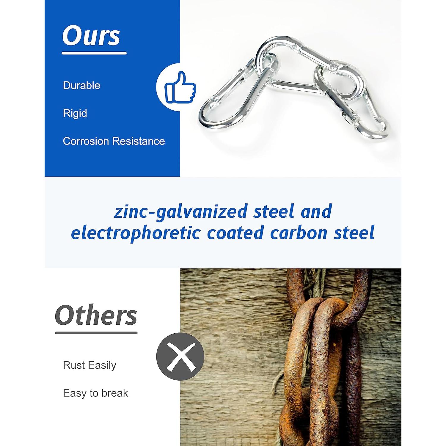 30 Clips de Carabineros DF DUALFERV 3.98cm Acero Inoxidable