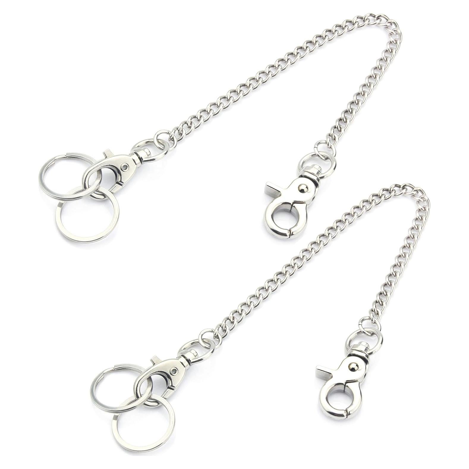 Cadena de Cartera Wisdompro 20 cm con Ganchos y Anillas