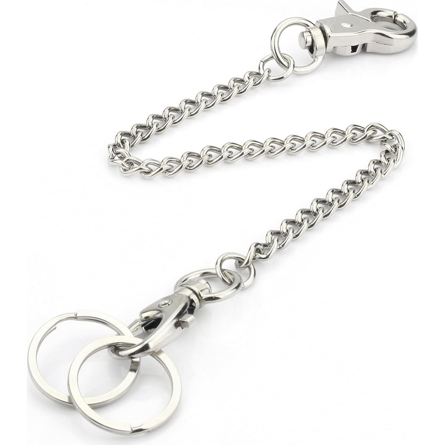 Cadena de Cartera Wisdompro 20 cm con Ganchos y Anillas