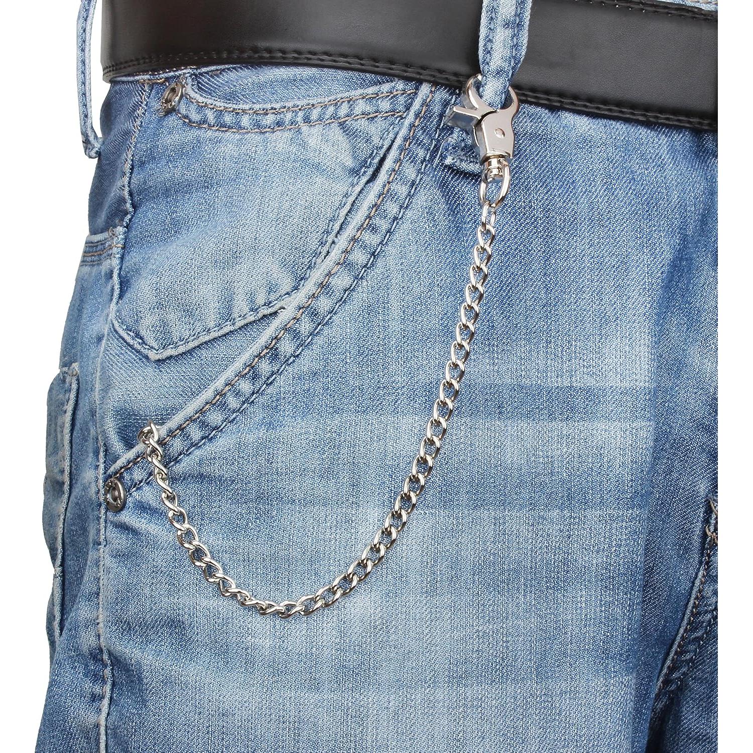 Cadena de Cartera Wisdompro 20 cm con Ganchos y Anillas