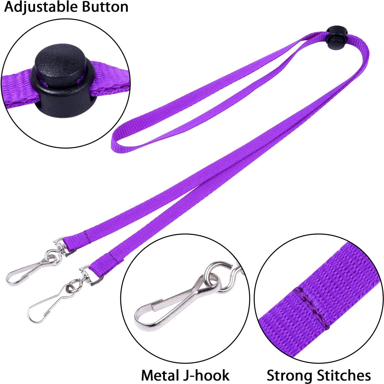 Cinta ajustable para mascarilla Wisdompro - 10 piezas, 49.5 cm, 5 colores