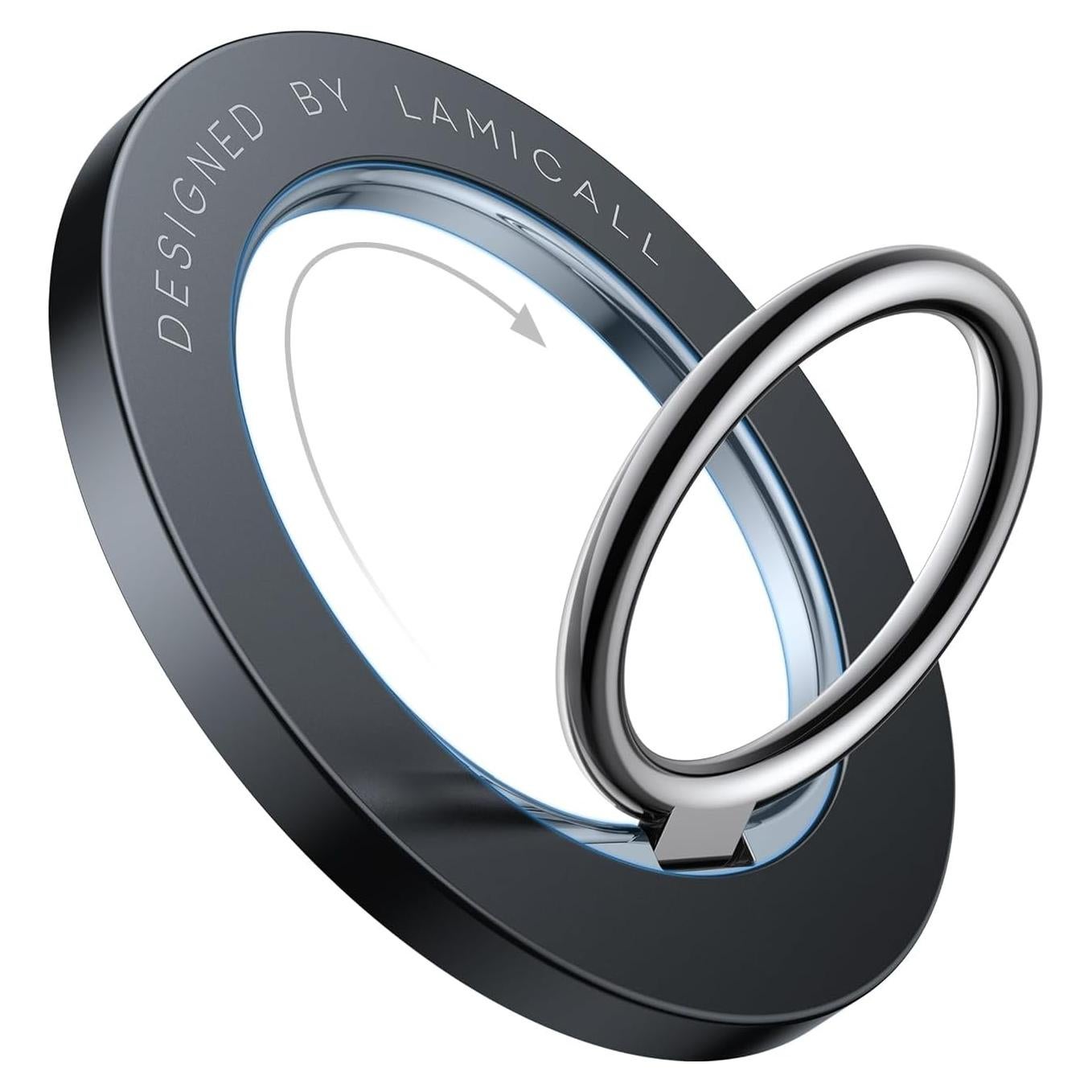 Soporte de Anillo Magnético Lamicall para MagSafe, Negro