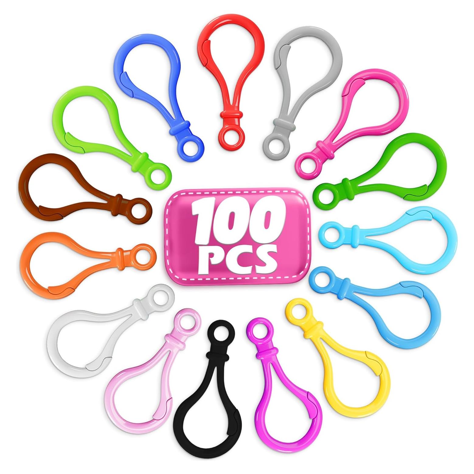 100 Clips de Llaveros de Plástico The Little Green Change