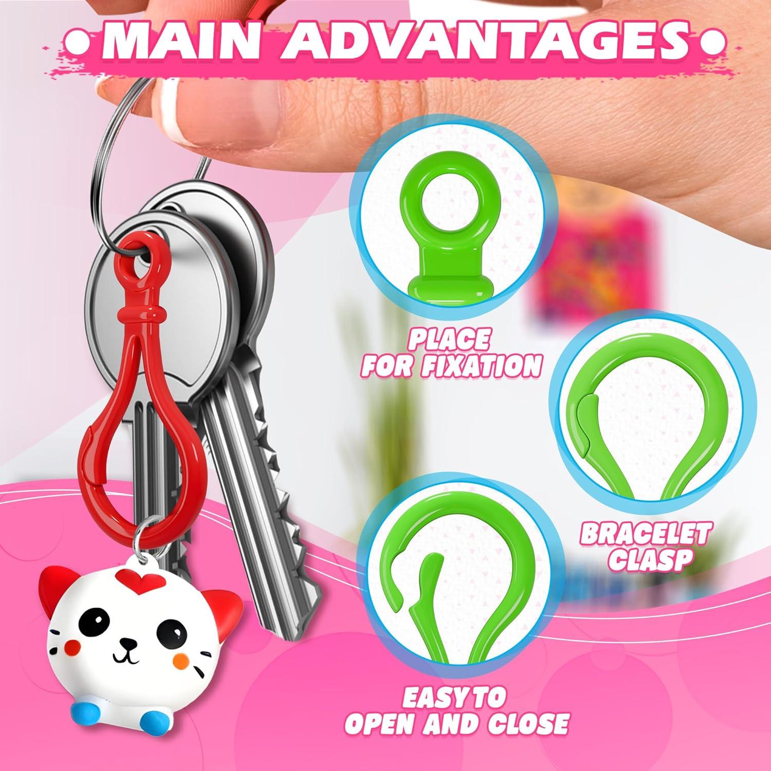 100 Clips de Llaveros de Plástico The Little Green Change