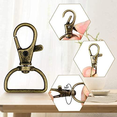 Ganchos Giratorios de Lanyard Hotop 35 Piezas Metal Bronce