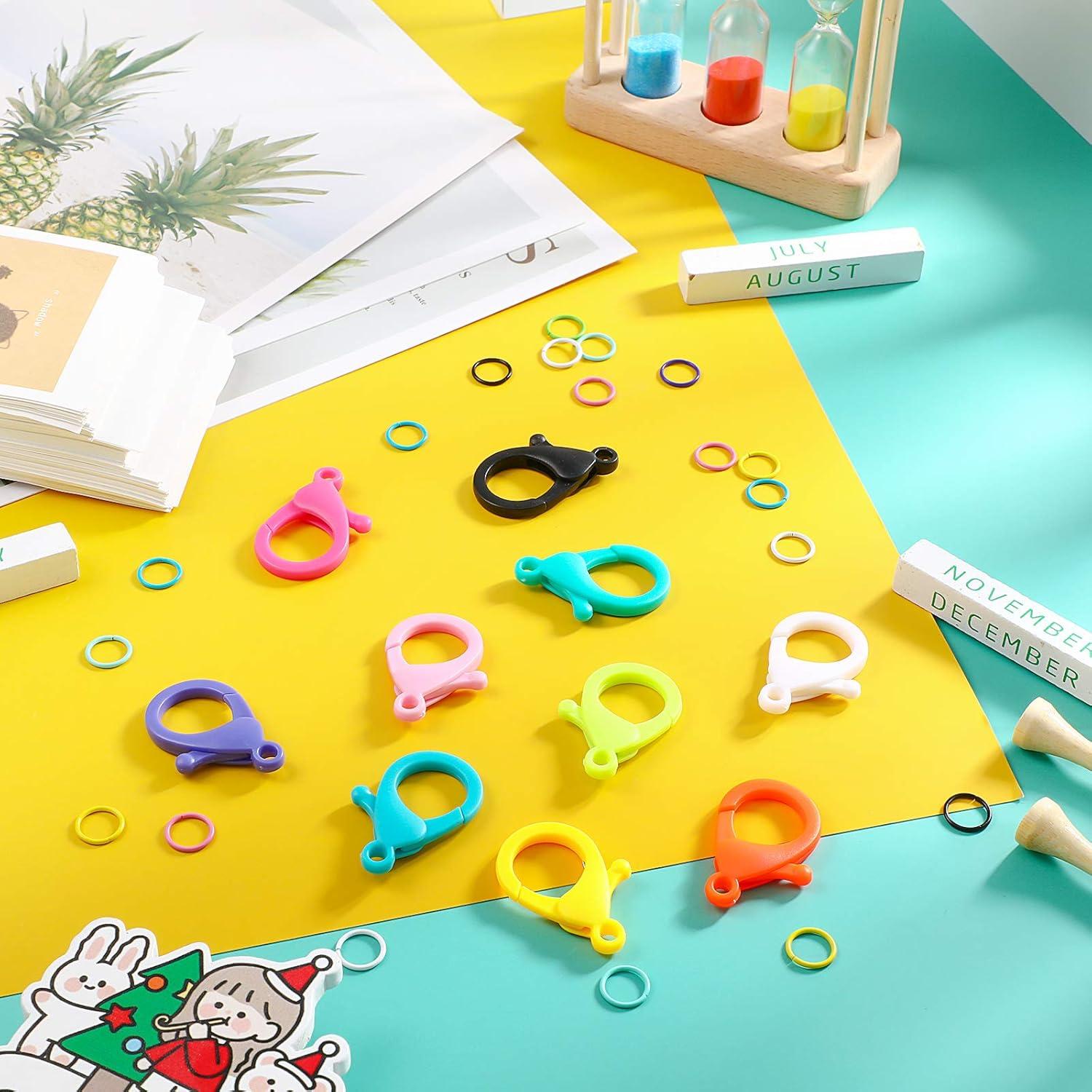 Ganchos de plástico duro Patelai 100 piezas multicolor 3.5 cm