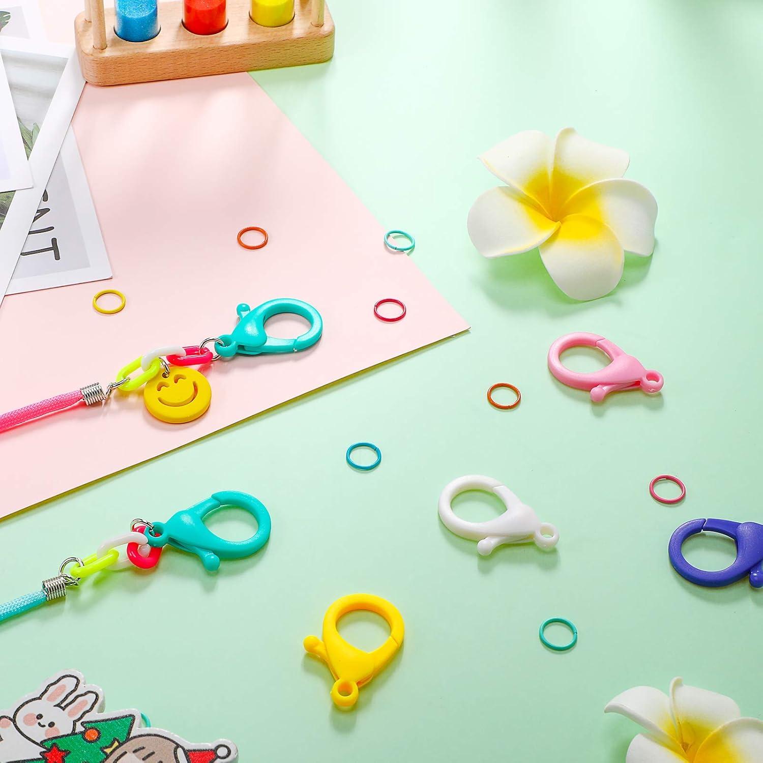 Ganchos de plástico duro Patelai 100 piezas multicolor 3.5 cm