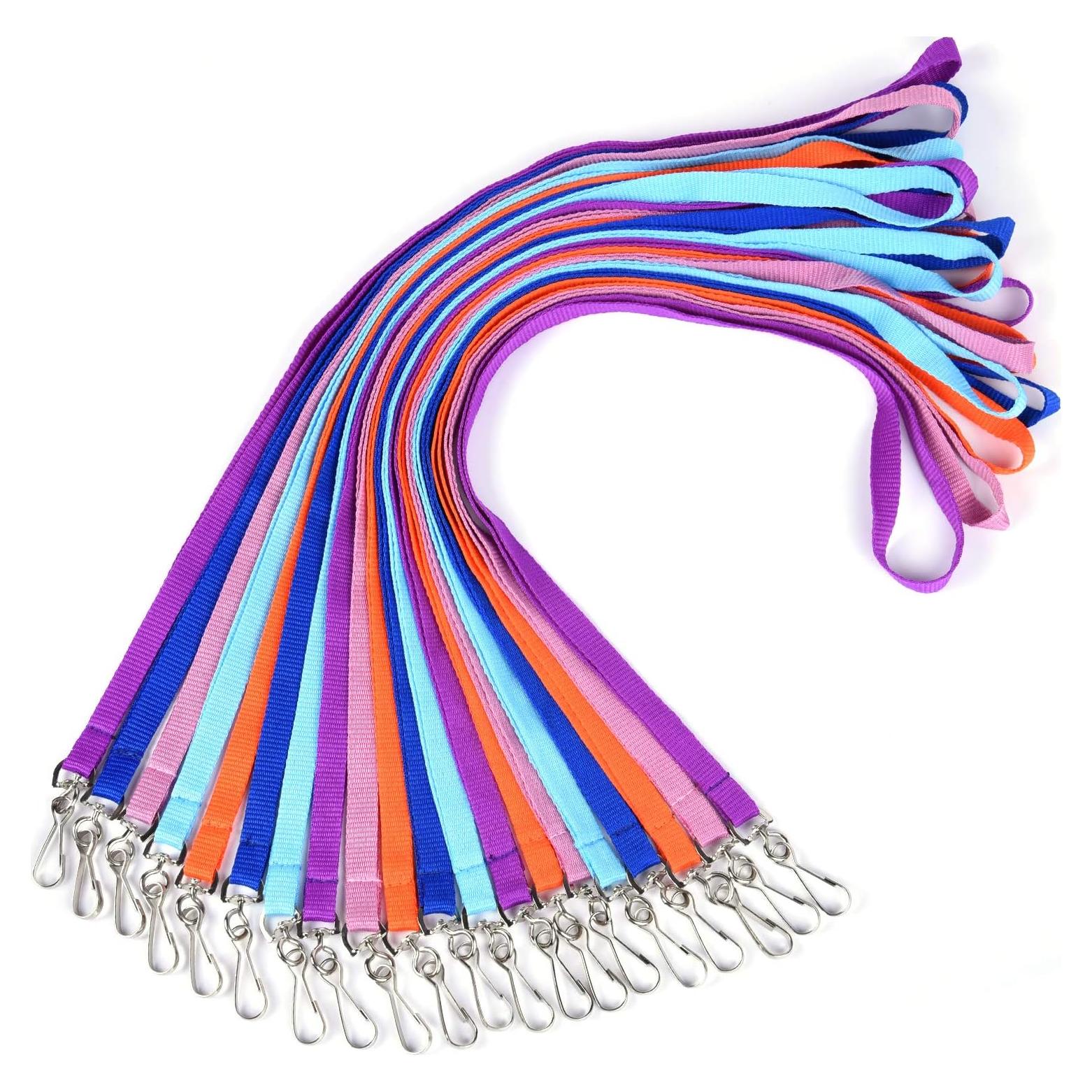 Cintas de Cuello Wisdompro 20 Pcs 45 cm con Gancho J