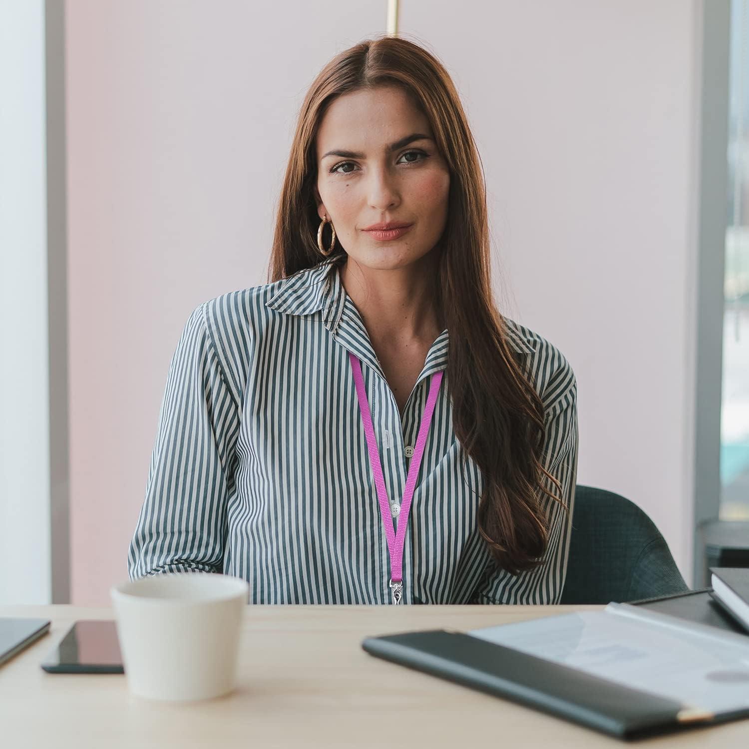 Cintas de Cuello Wisdompro 20 Pcs 45 cm con Gancho J