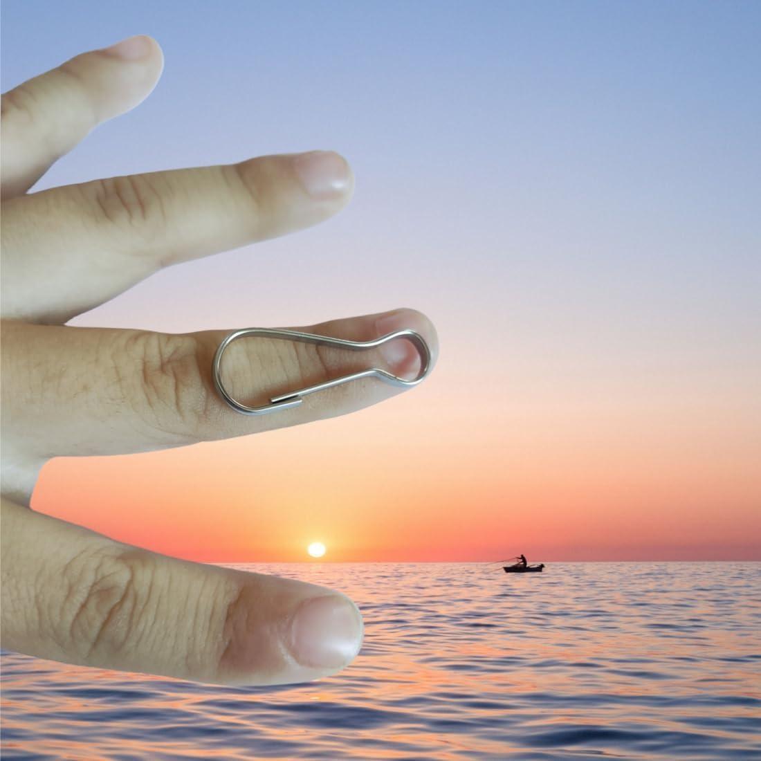 Ganchos de Resorte para Lanyard QLXHBOT 100pcs 32mm Acero Inoxidable