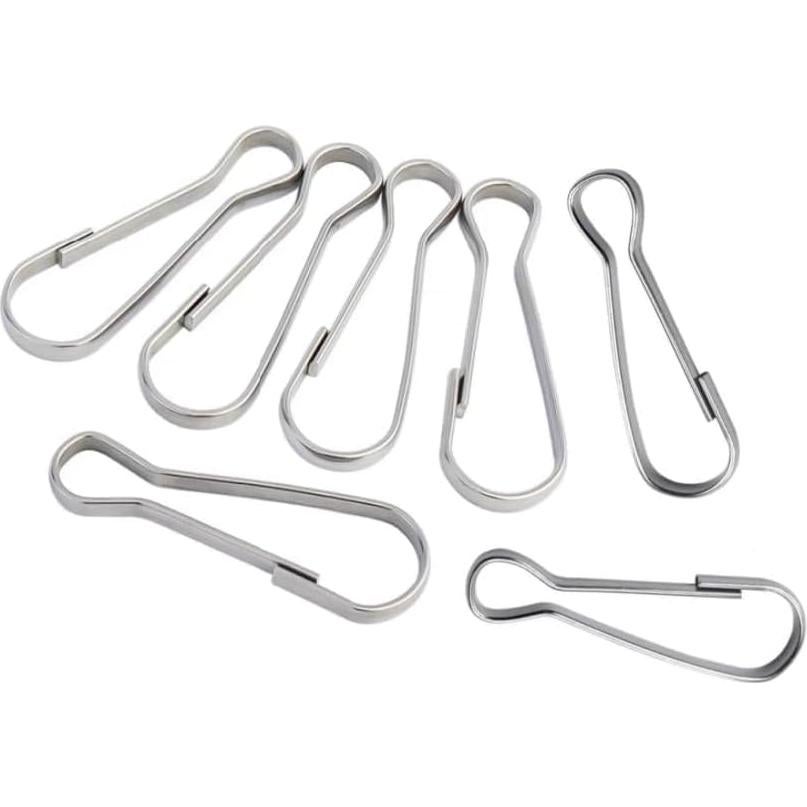 Ganchos de Resorte para Lanyard QLXHBOT 100pcs 32mm Acero Inoxidable