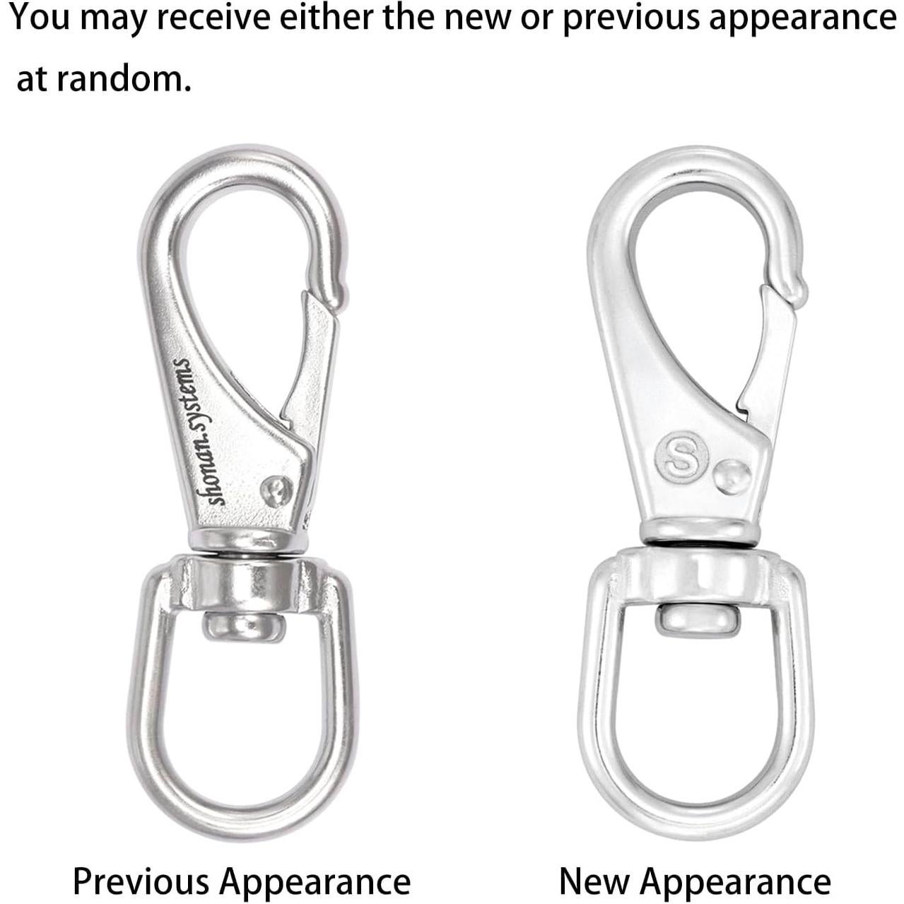 Clips de Ojo Giratorio de Acero Inoxidable Shonan - Paquete de 4