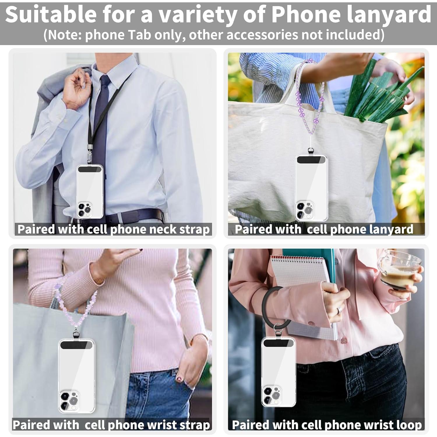 Tablilla de Sujeción para Teléfono TACOMEGE - Negro - Compatible iPhone y Samsung