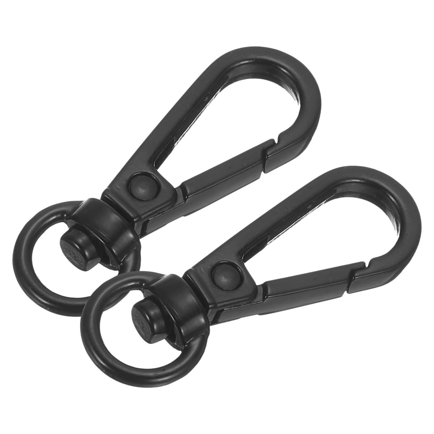 Ganchos Giratorios de Langosta uxcell 10Pcs Aleación Zinc Negro
