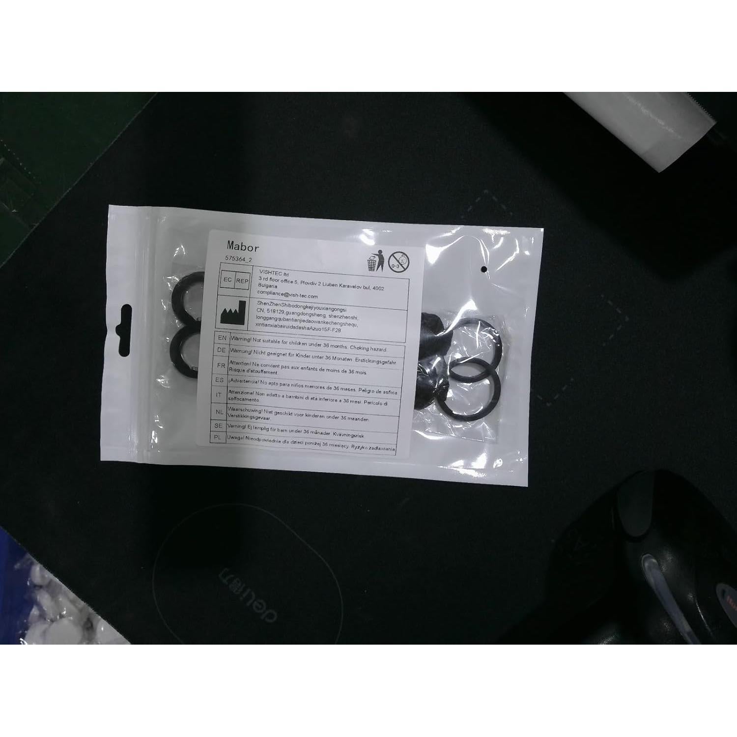 Llavero Paracord Militar Mabor 2 Pcs Negro Alta Resistencia