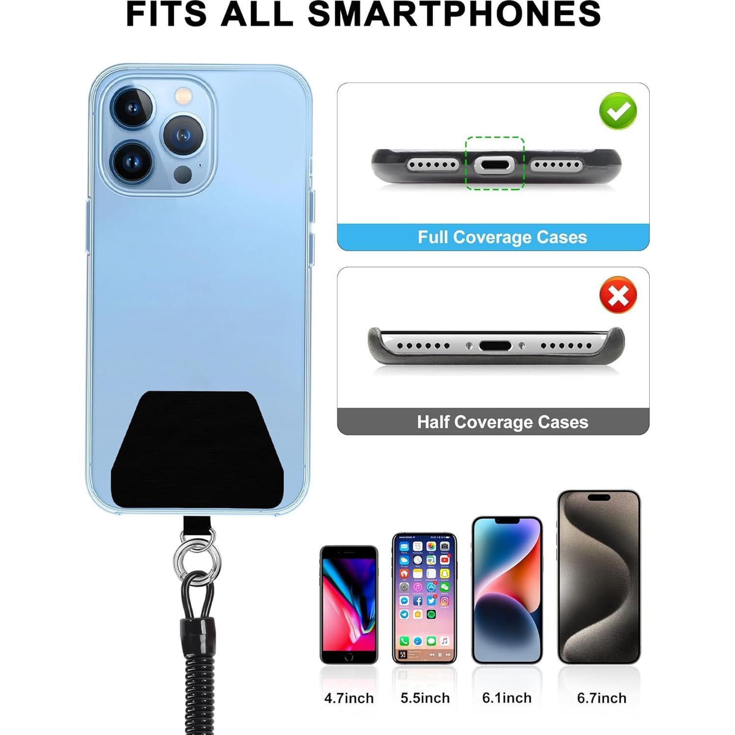 Lanyard Antirrobo SHANSHUI para Teléfono Universal - 2 Piezas