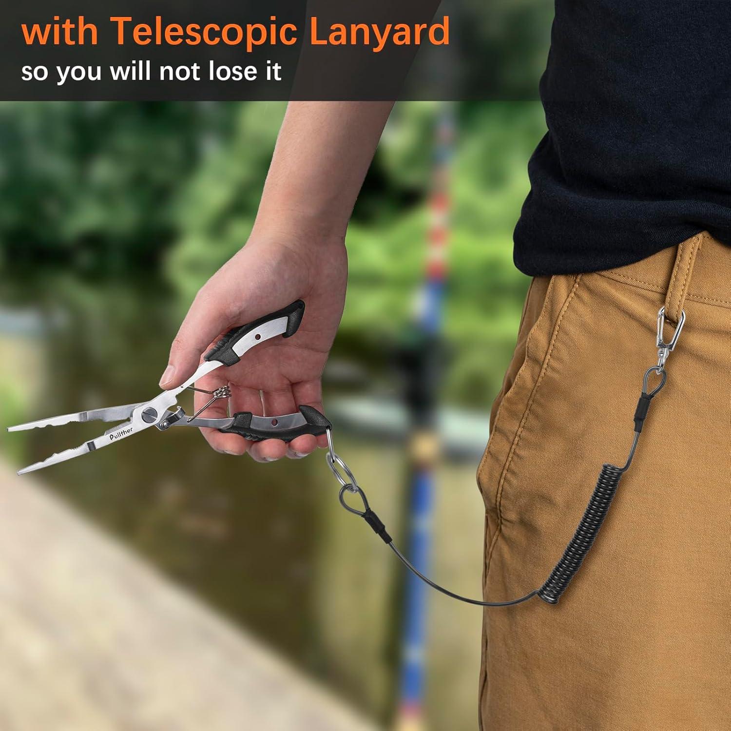 Alicates de Pesca Pullther Fishing Punta de Aguja Acero Inoxidable