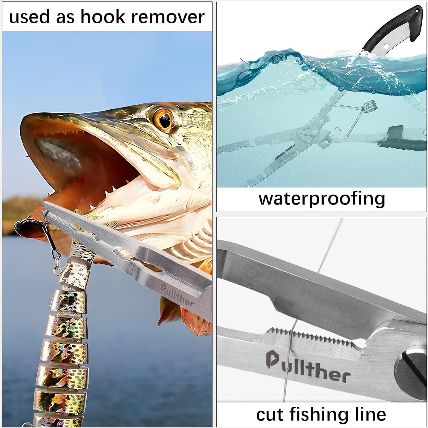 Alicates de Pesca Pullther Fishing Punta de Aguja Acero Inoxidable