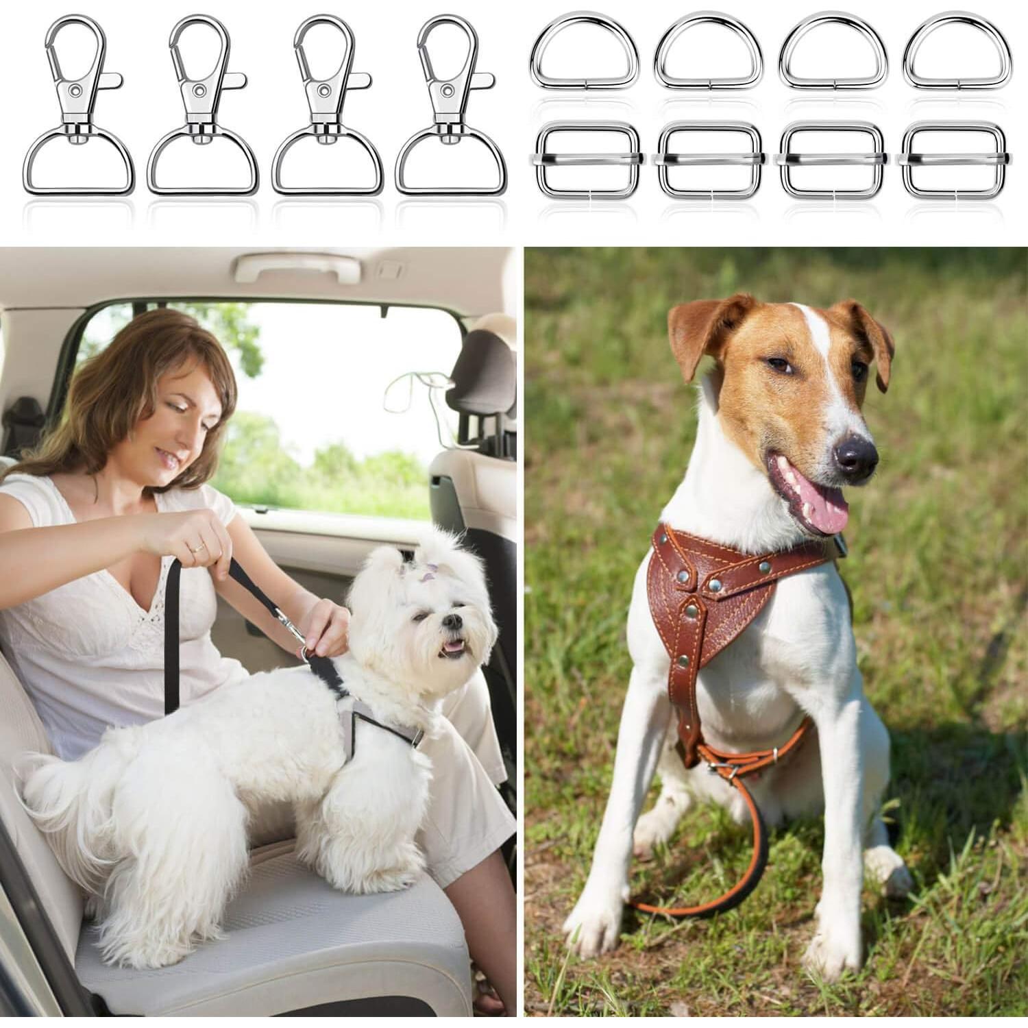 Hardware para Bolsos PAXCOO 50pcs Ganchos y Anillos D 1.9cm