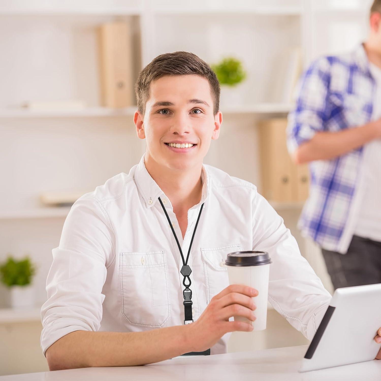 Cinta de Cuello Desprendible PPGod 57.94 cm Ajustable con Clip Metal