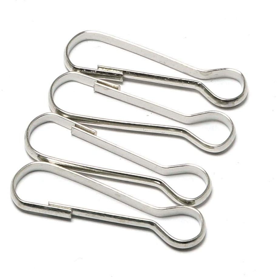 Gancho de Resorte Metálico LQ 100PCS 26mm Niquelado