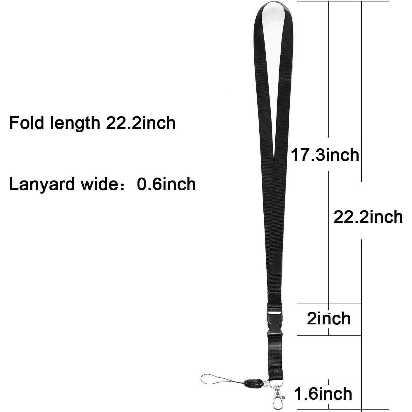 Cintas de Cuello YOUOWO 5 Paquete Nylon Negro 56.4 cm