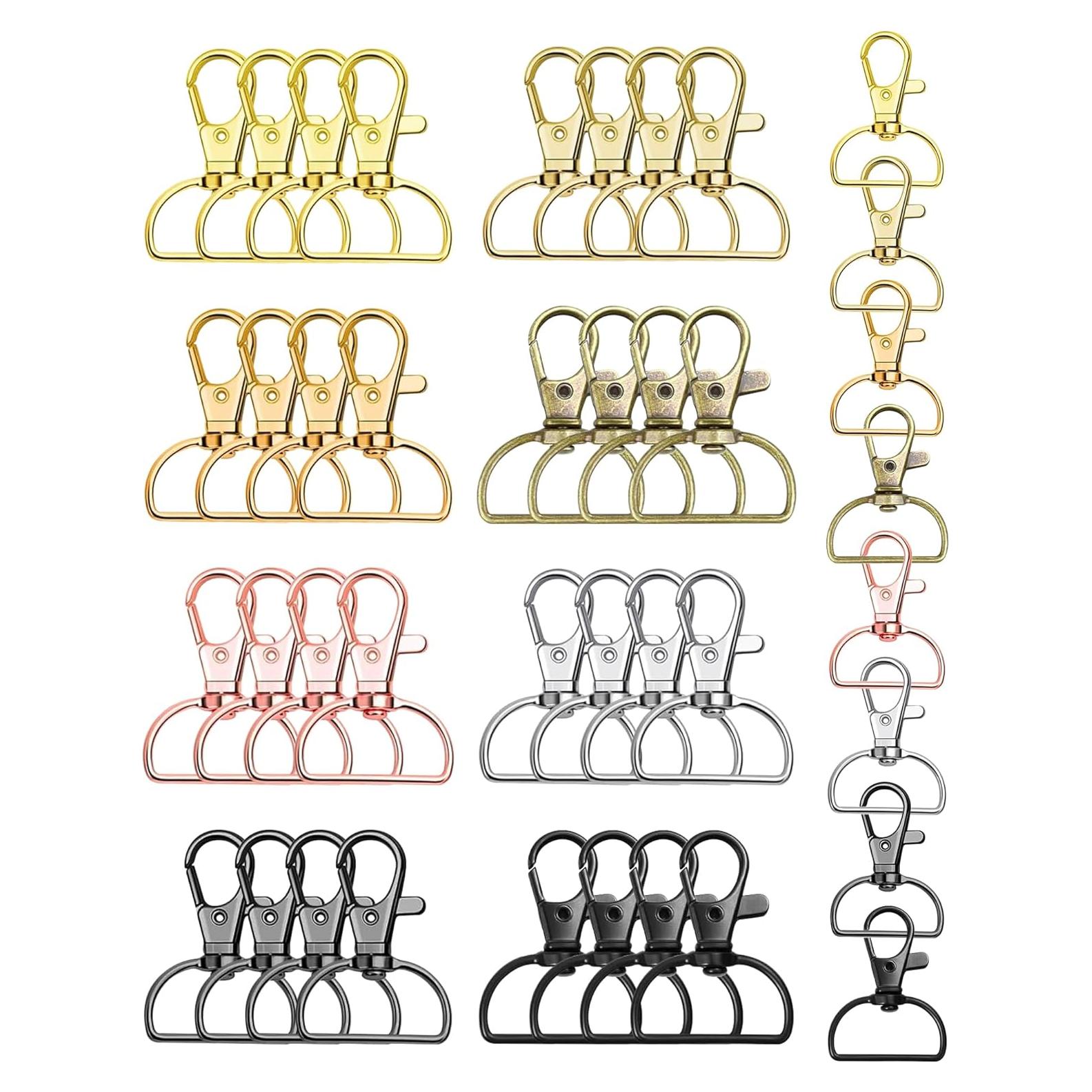 Ganchos de Cierre Giratorios FIVEIZERO 80 Pcs 25mm 8 Colores