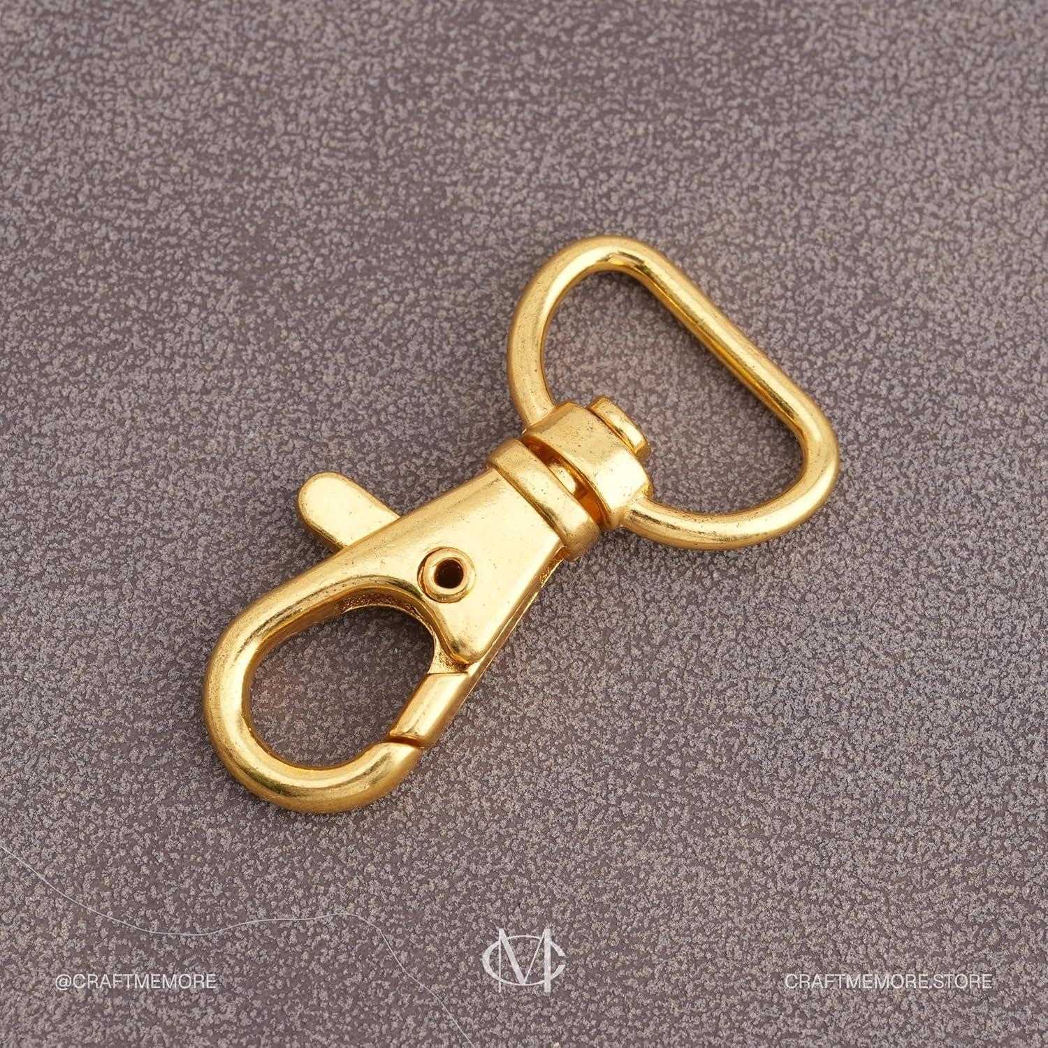 20 Ganchos de Traba de Langosta CRAFTMEMORE Dorado 1.59 cm