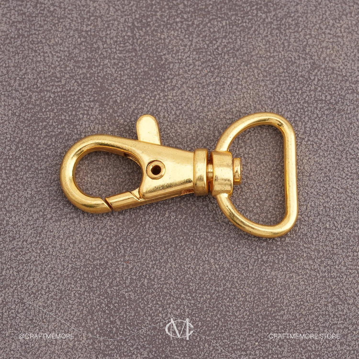 20 Ganchos de Traba de Langosta CRAFTMEMORE Dorado 1.59 cm