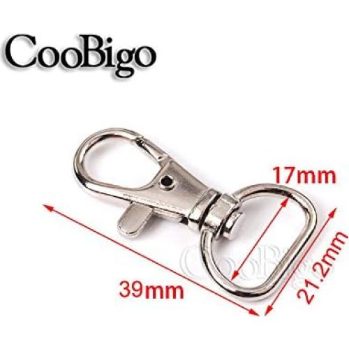 30 Ganchos Giratorios de Metal CooBigo 5/8" (17mm) para Manualidades
