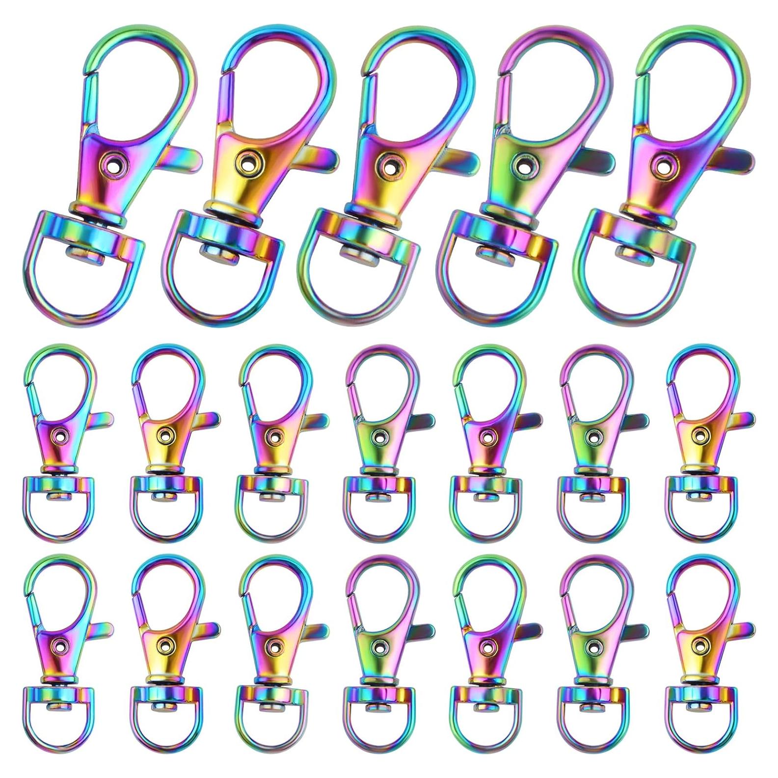 20 Ganchos de Clip Giratorio BronaGrand Color Arcoíris