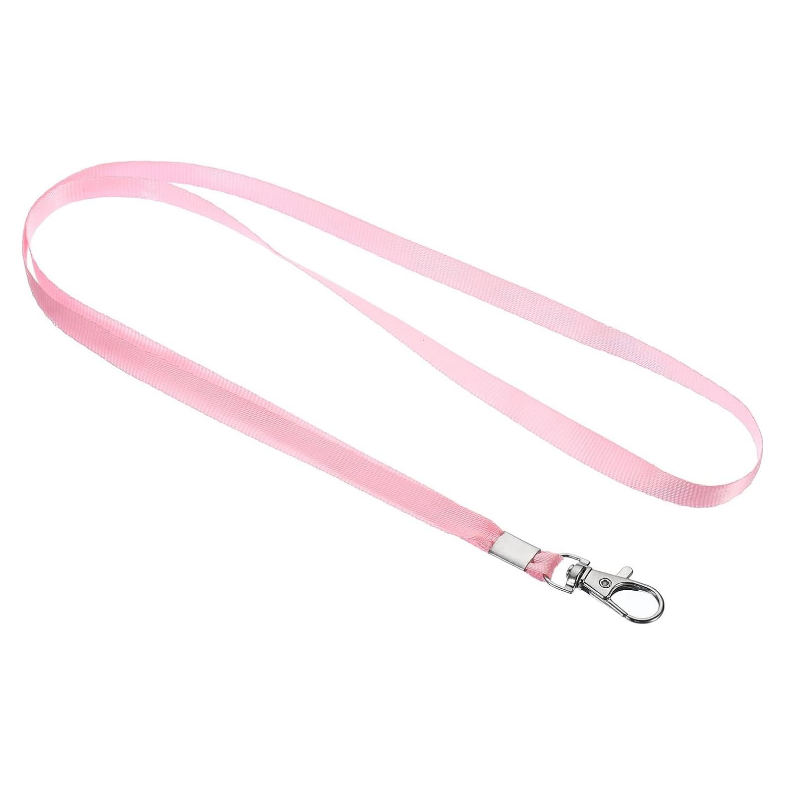 Cintas de Cuello PATIKIL 43 cm Rosa, Paquete de 20 con Clip