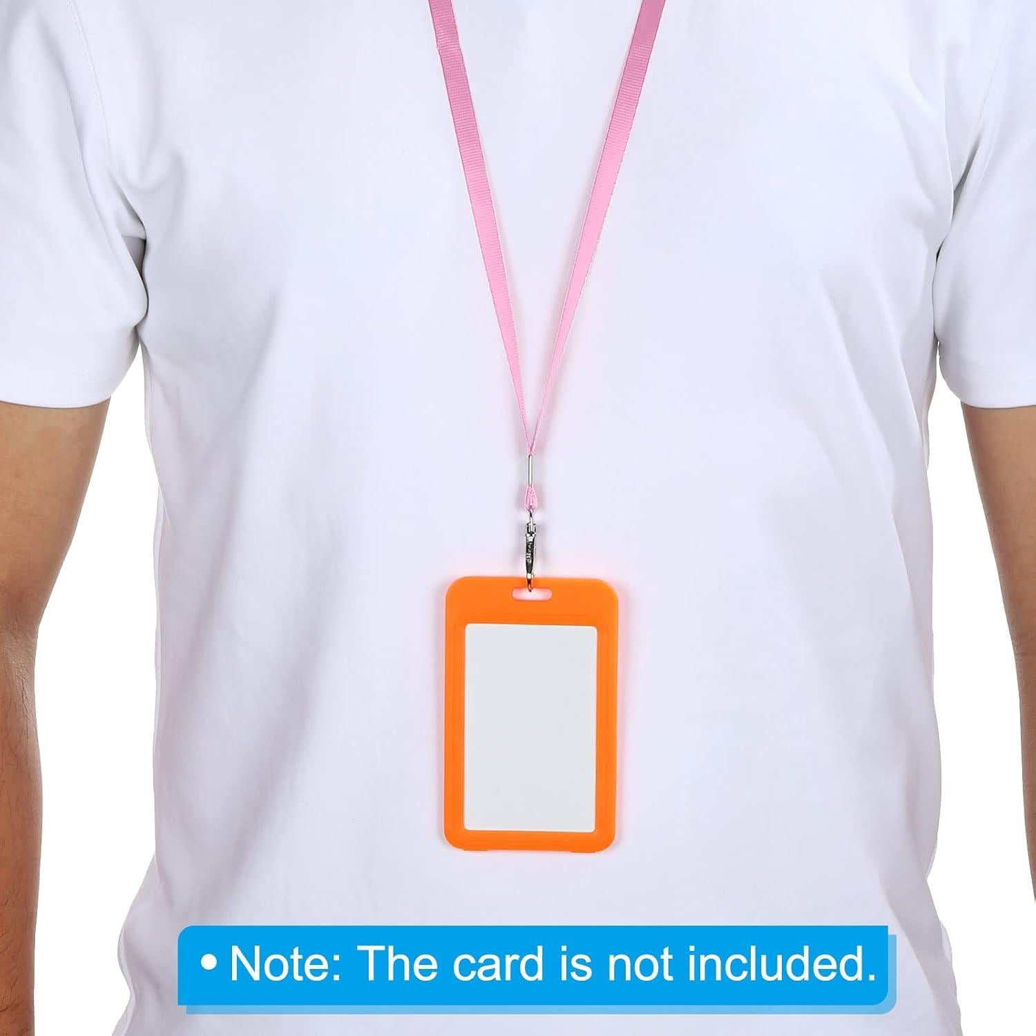 Cintas de Cuello PATIKIL 43 cm Rosa, Paquete de 20 con Clip