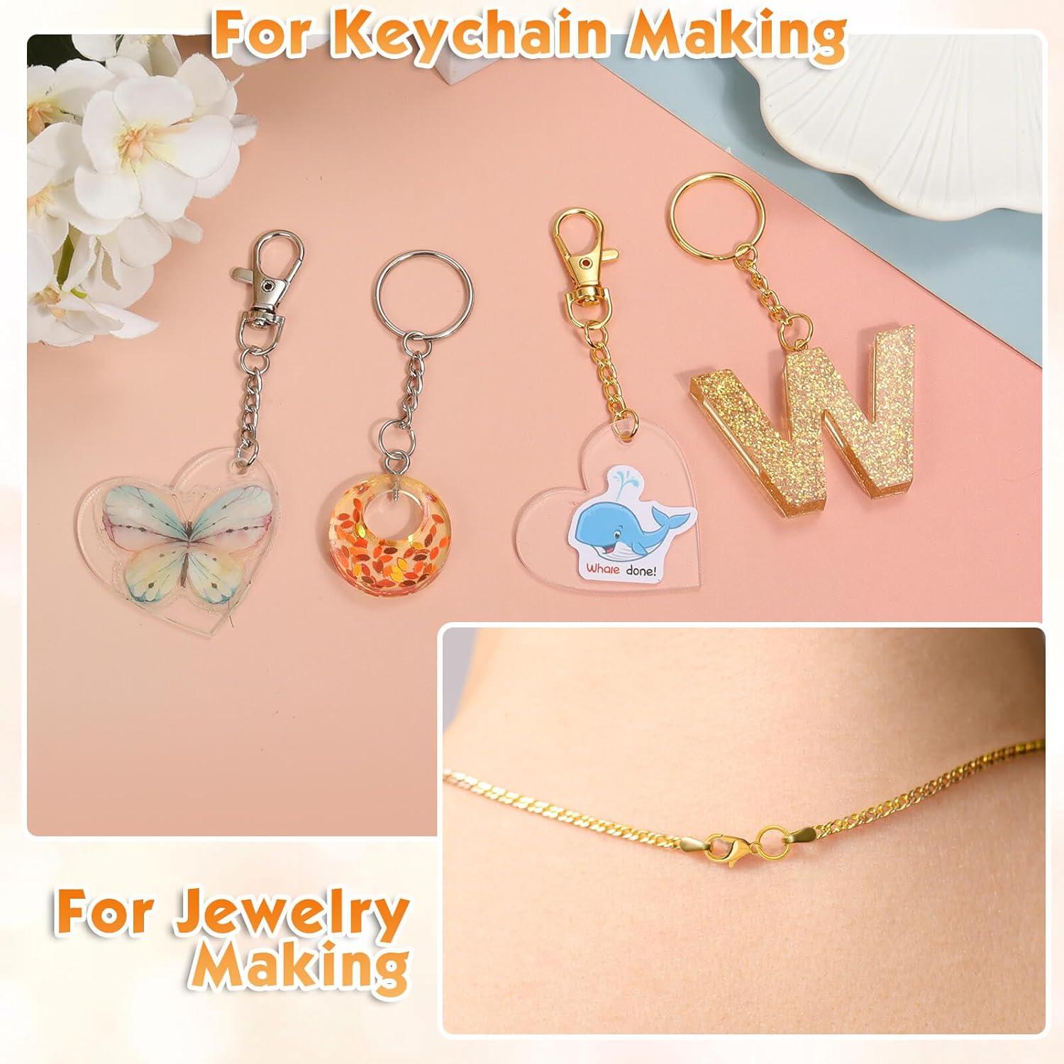 Kit de Llaveros PAXCOO 990 Piezas Suministros de Manualidades