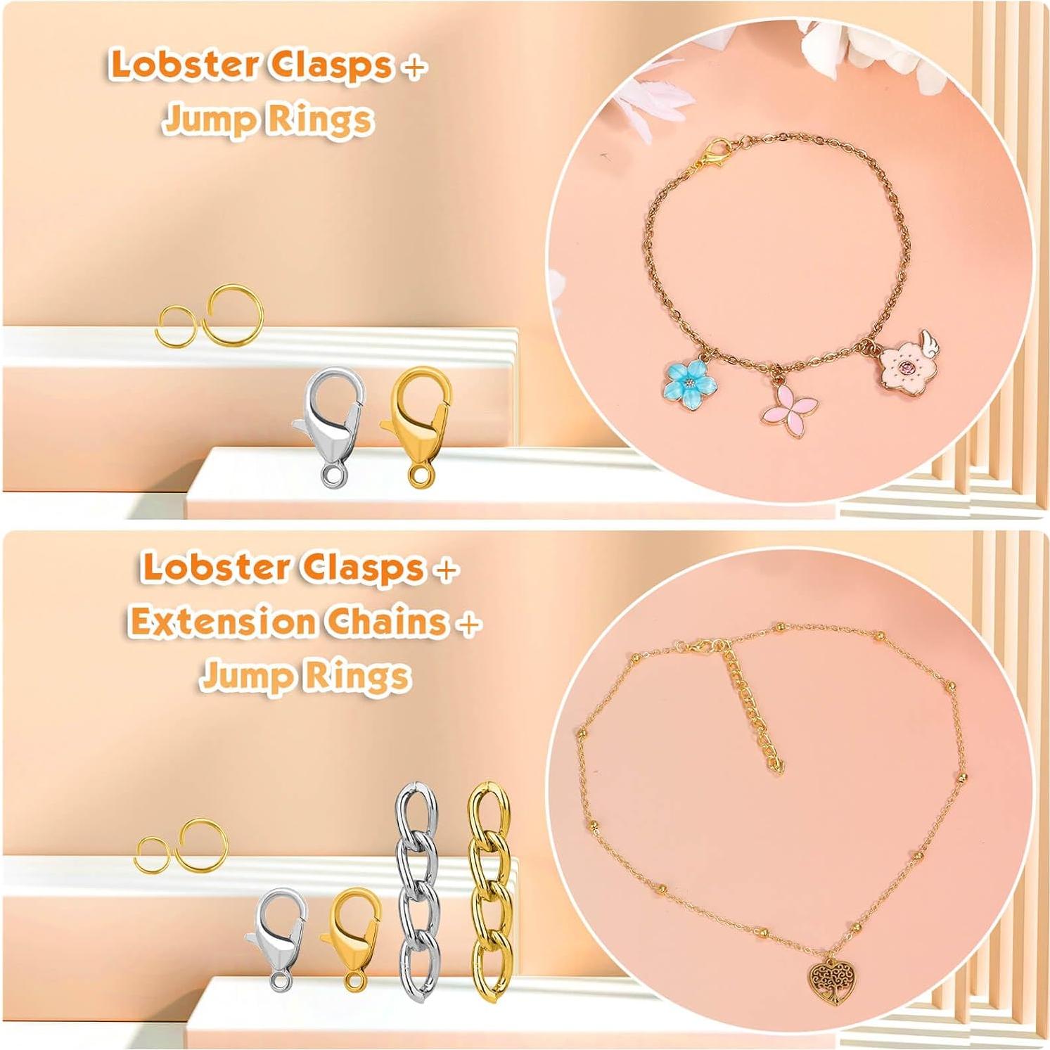 Kit de Llaveros PAXCOO 990 Piezas Suministros de Manualidades