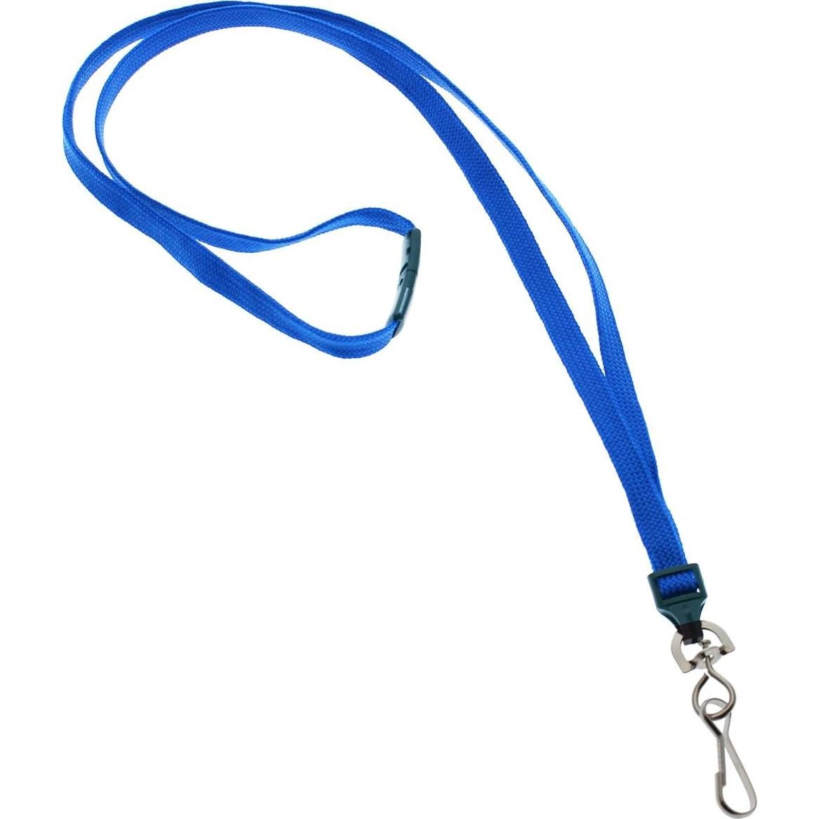 Paquete de 25 Lanyards Premium Specialist ID Azul Real 0.95 cm