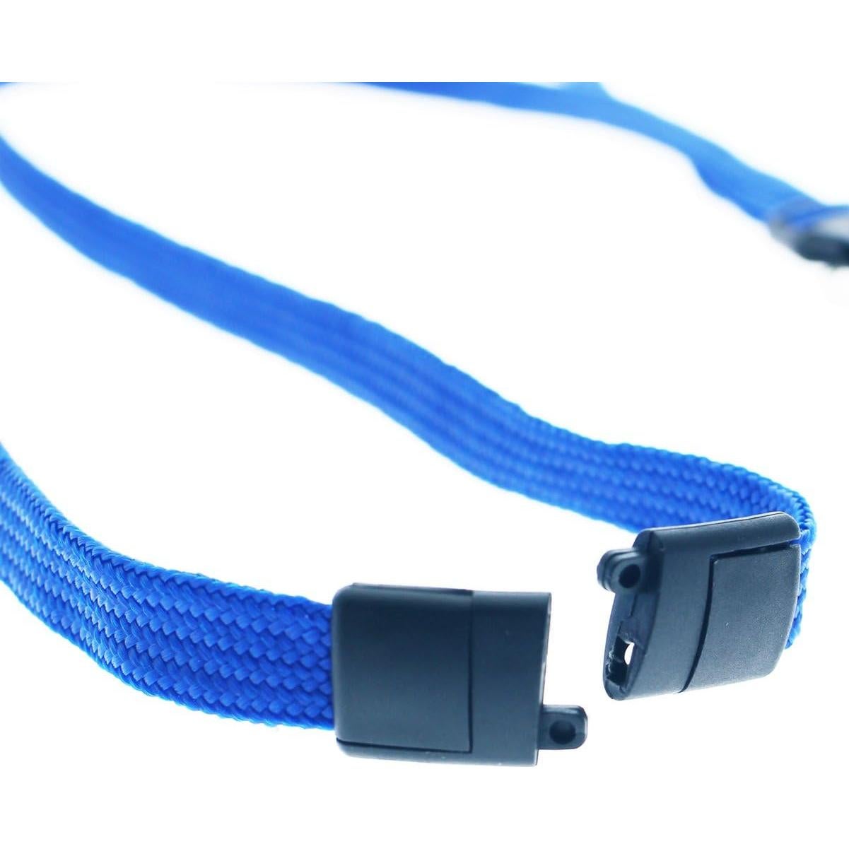 Paquete de 25 Lanyards Premium Specialist ID Azul Real 0.95 cm