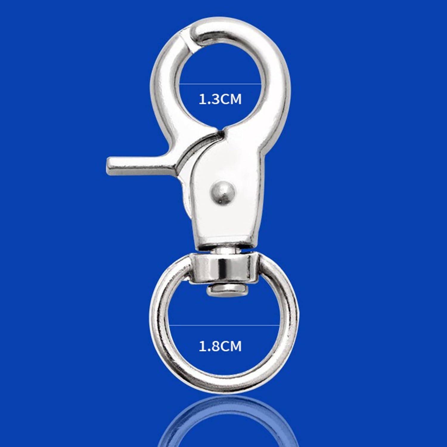 Gancho de Resorte Maxmoral 5PCS 6x3.2cm Clip Giratorio