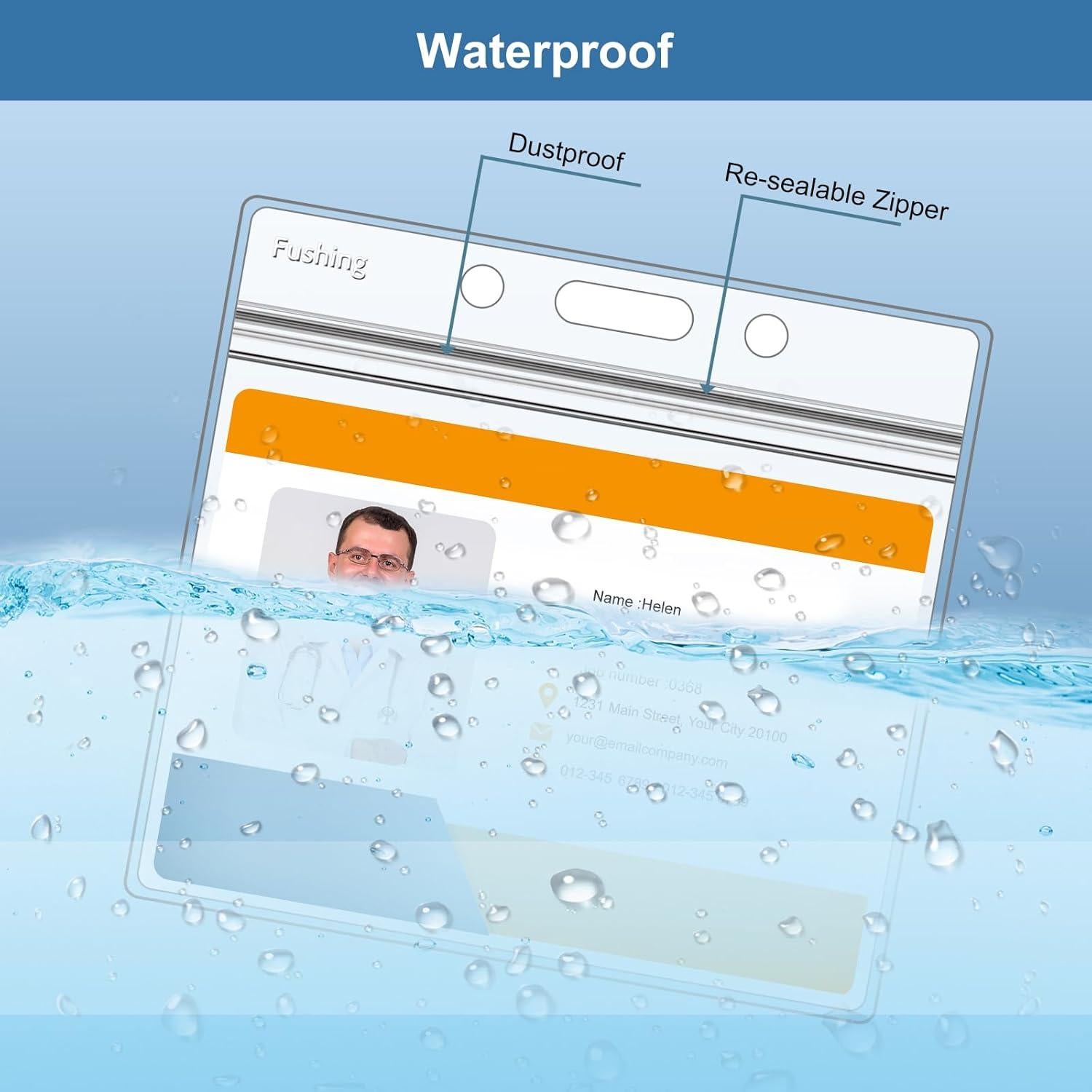 Fushing 30 Pcs Sujetadores de Plástico y Cuerdas de Cuello