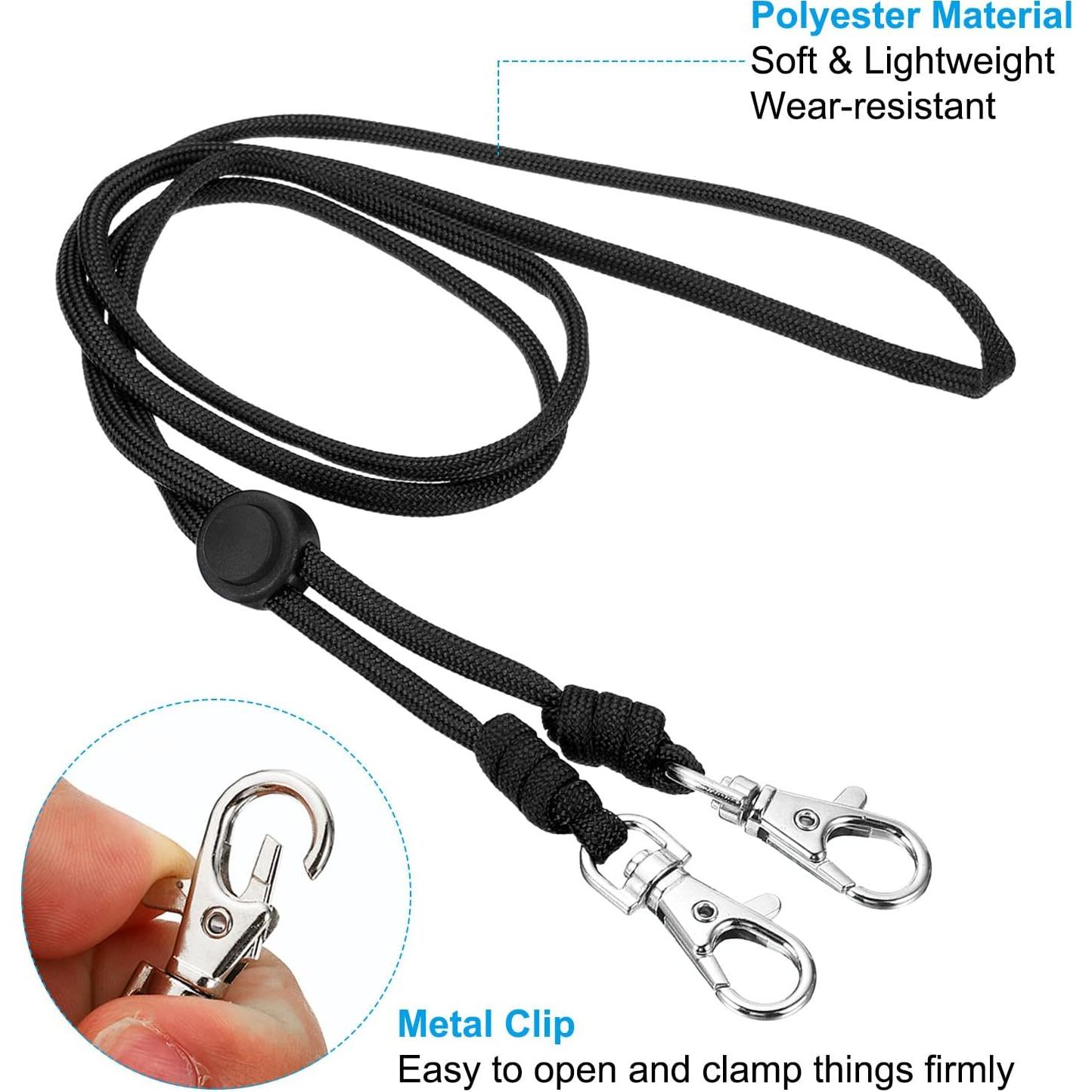 Cinturón de Cuello PATIKIL Negro Ajustable 45x0.4cm