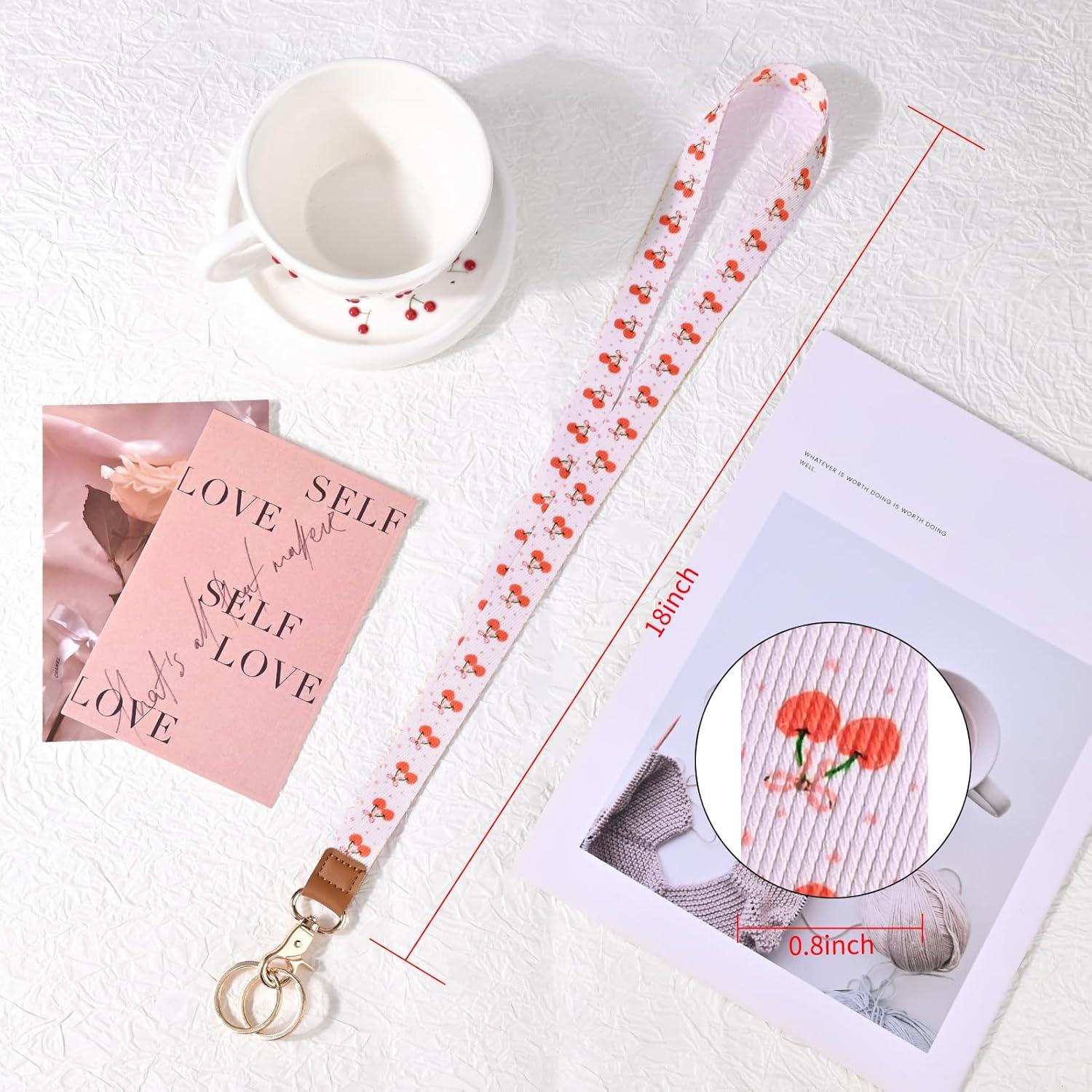 Cinta para Insignias Knagsfa Cereza Rosa 45.72cm con Gancho