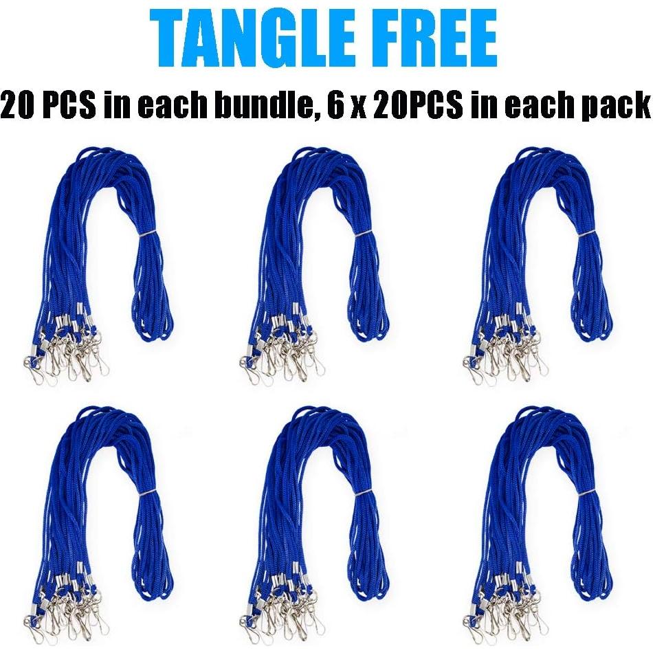 120 Cintas Azules BAITEER con Gancho Giratorio 91.44 cm