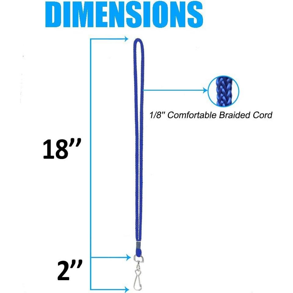 120 Cintas Azules BAITEER con Gancho Giratorio 91.44 cm