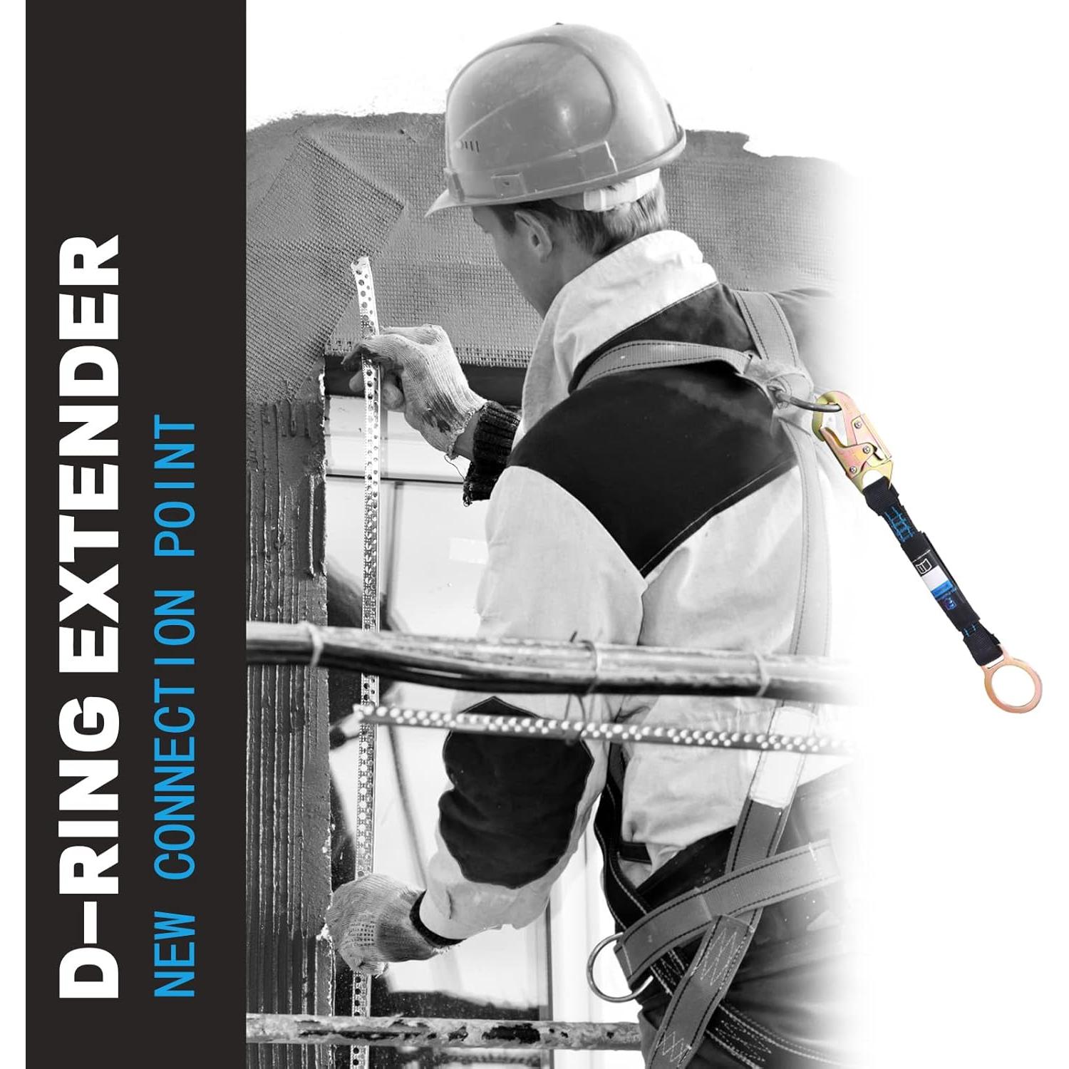 Extensor D Ring 45.72 cm FHFallArrest con Gancho Automático