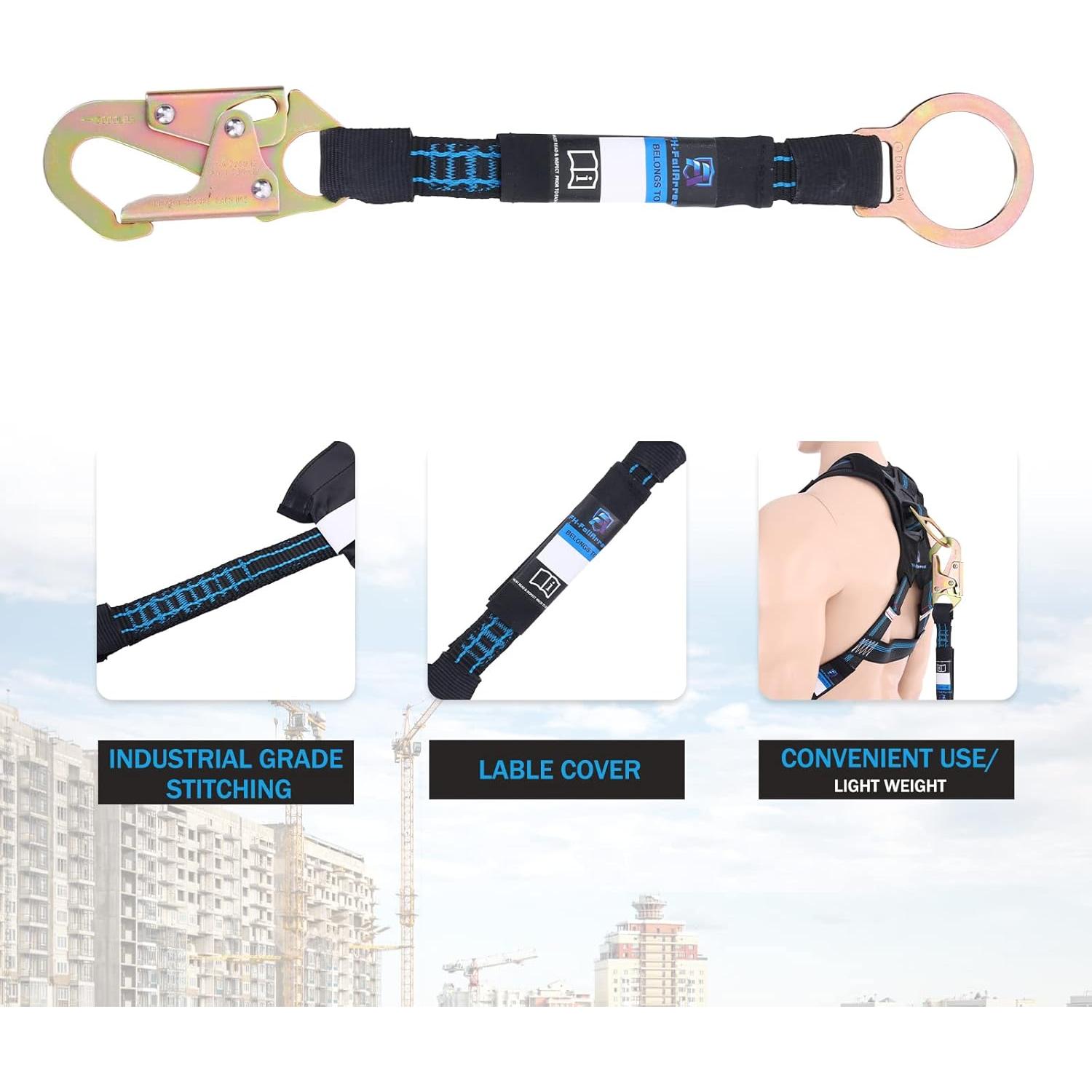 Extensor D Ring 45.72 cm FHFallArrest con Gancho Automático