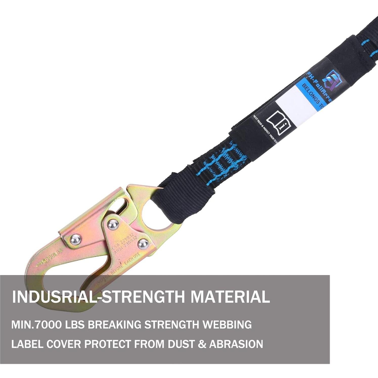 Extensor D Ring 45.72 cm FHFallArrest con Gancho Automático