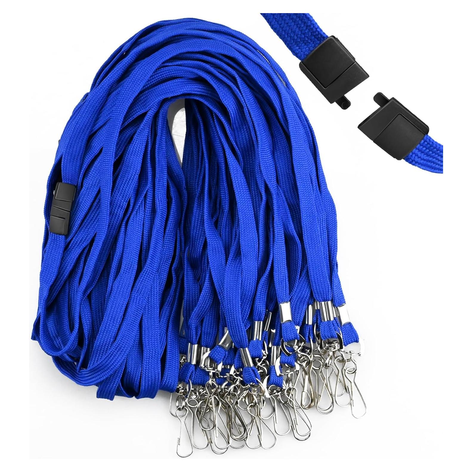 30 Cintas de Seguridad Azul Orcielo con Gancho 48.26 cm