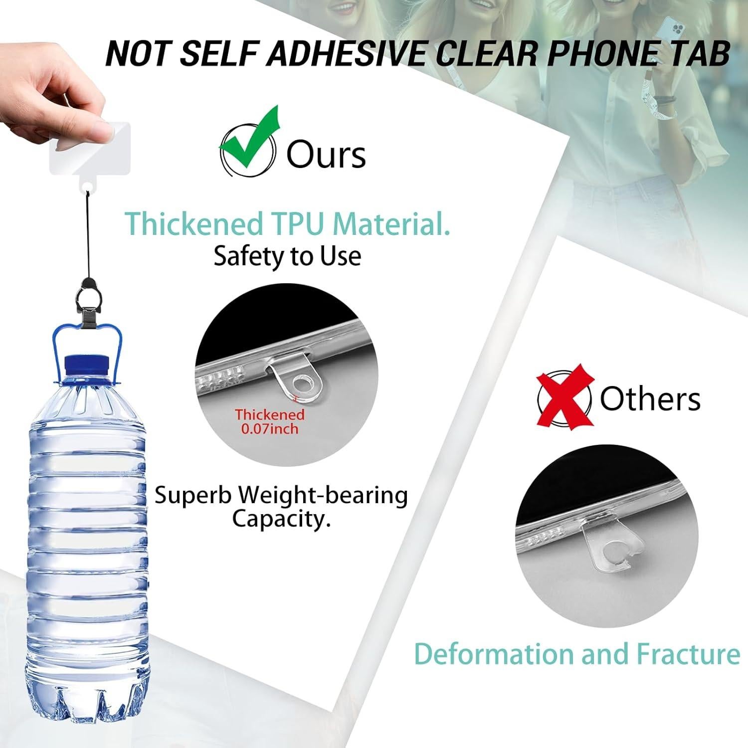 Lanyard cruzado ajustable Piefly para teléfono celular floral