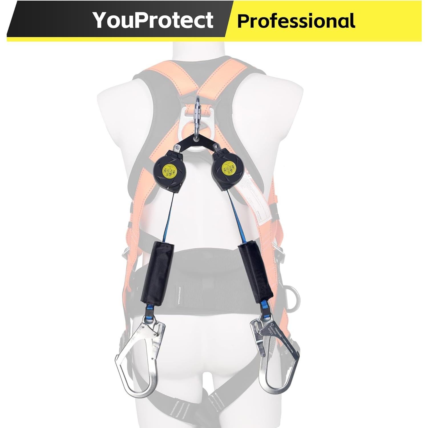 Cuerda de Seguridad Retráctil Doble Pierna YouProtect 6 Pies